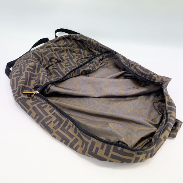 FENDI Zucca FF Logo Eco Bag Backpack 7AR730 Rucksack/Daypack Nylon Women's [Used AB] 20230810