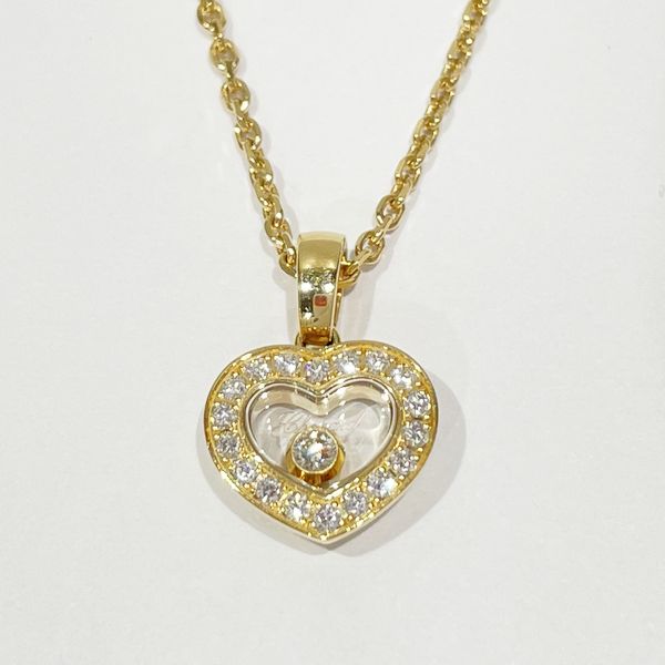 Chopard Happy Diamond Heart 1P Moving Diamond K18YG Women's Necklace [Used A/Good Condition] 20419984