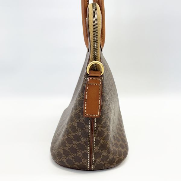 CELINE Vintage Macadam Blason Triomphe Bolide Ladies Handbag Brown [Used B/Standard] 20420200