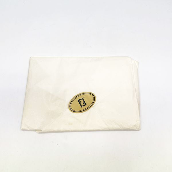 FENDI Vintage FF Logo Square Crossbody 2WAY Women's Shoulder Bag Black [Used B/Standard] 20420204