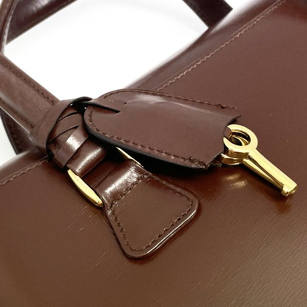 GUCCI Gucci Vintage Ladylock Old Ladies Handbag 0 46 227 Brown [Used AB/Slightly Used] 20420209