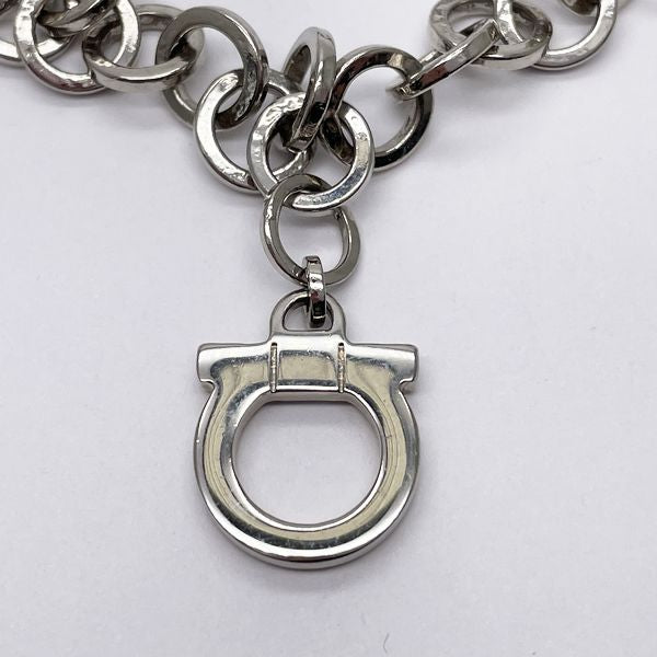 Salvatore Ferragamo Gancini Enamel x Chain Keychain Metal/Enamel Women's [Used B] 20230808