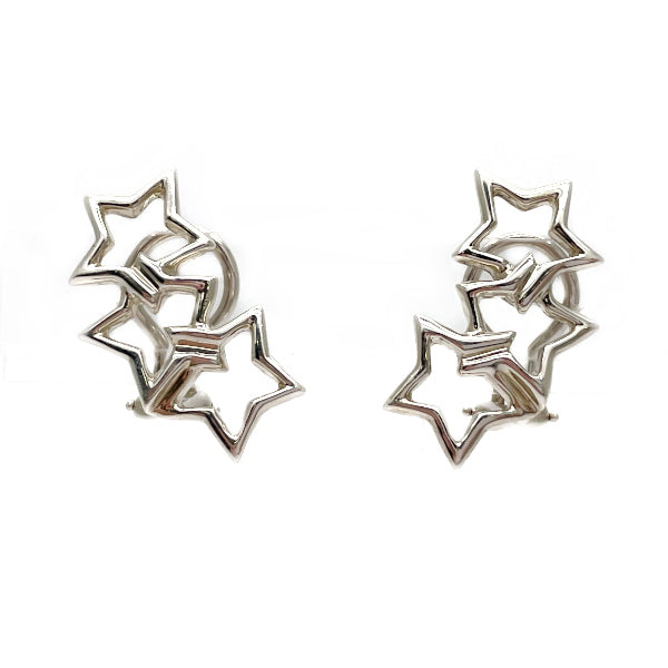 TIFFANY&amp;Co. Tiffany Triple Star Silver 925 Women's Earrings [Used B/Standard] 20420239