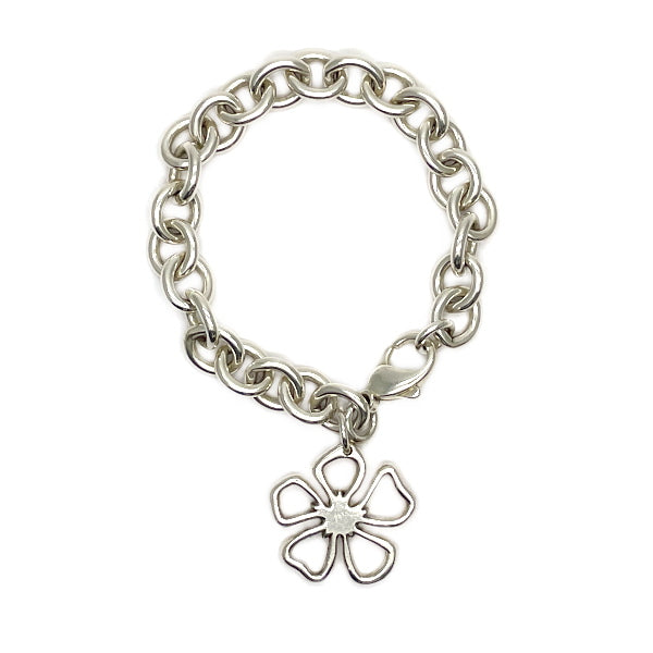 TIFFANY&amp;Co. [Rare] Flower Motif Bracelet Silver 925 Women's [Used B] 20230721