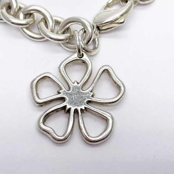 TIFFANY&amp;Co. [Rare] Flower Motif Bracelet Silver 925 Women's [Used B] 20230721