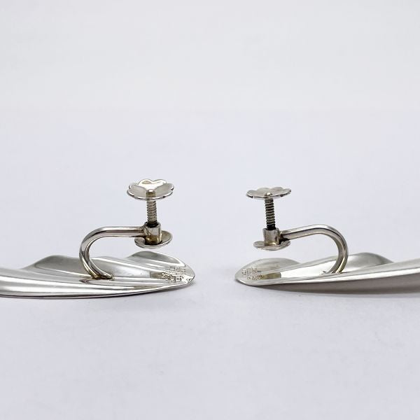 TIFFANY&amp;Co. Tiffany Elsa Peretti Feather Motif Silver 925 Women's Earrings [Used B/Standard] 20420244
