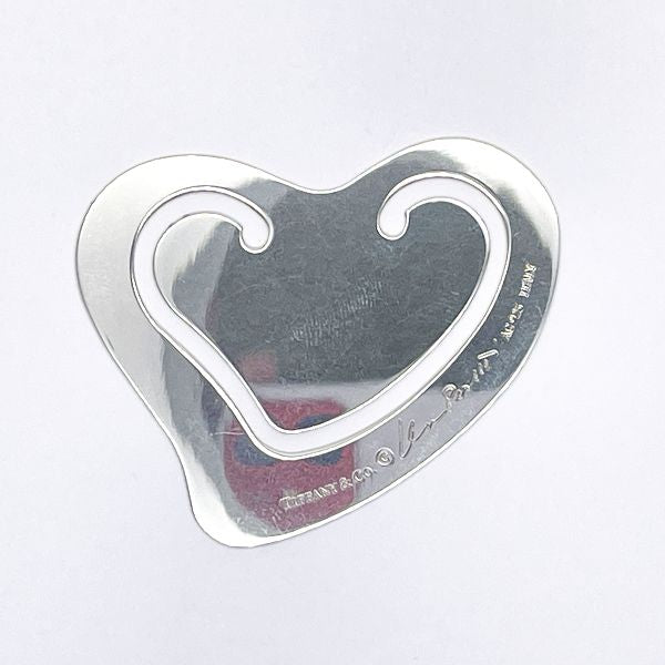 TIFFANY&amp;Co. Tiffany Elsa Peretti Heart Motif Bookmarker Silver 925 Unisex Other Accessories [Used B/Standard] 20420248