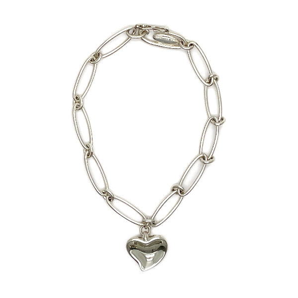 TIFFANY&amp;Co. Curved Heart Bracelet Silver 925 Women's [Used B] 20230808