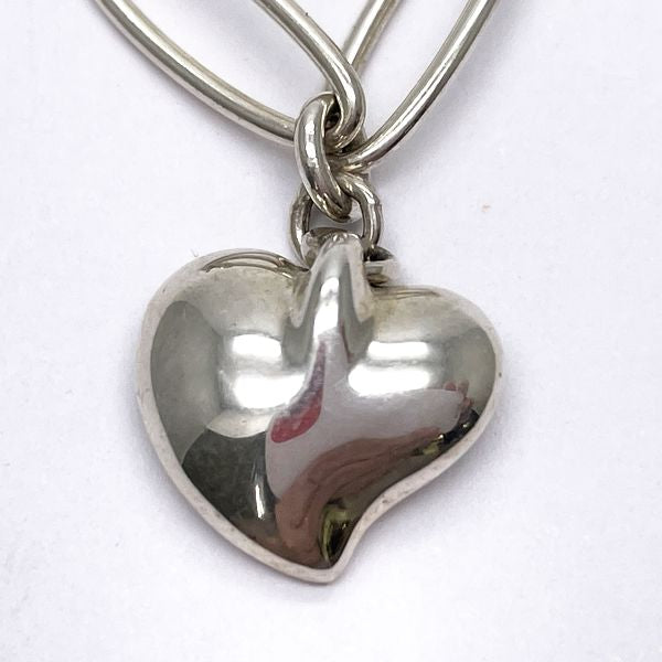 TIFFANY&amp;Co. Curved Heart Bracelet Silver 925 Women's [Used B] 20230808