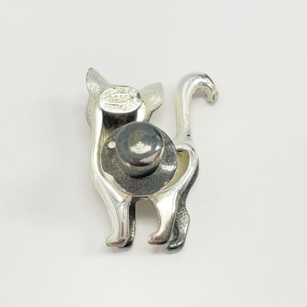 Christian Dior Cat Pin Brooch Vintage Brooch Silver 925 Women's [Used B] 20230719