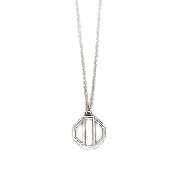 TIFFANY&amp;Co. Octagon Necklace Silver 925 Women's [Used B] 20230808