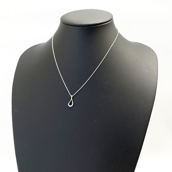 TIFFANY&amp;Co. Open Teardrop Necklace Silver 925 Women's [Used B] 20230808