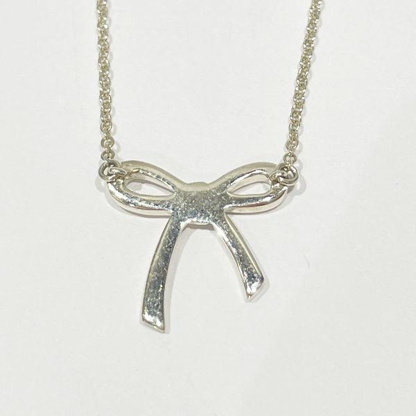 TIFFANY&amp;Co. Tiffany Ribbon Motif Silver 925 Women's Necklace [Used AB/Slightly Used] 20420262