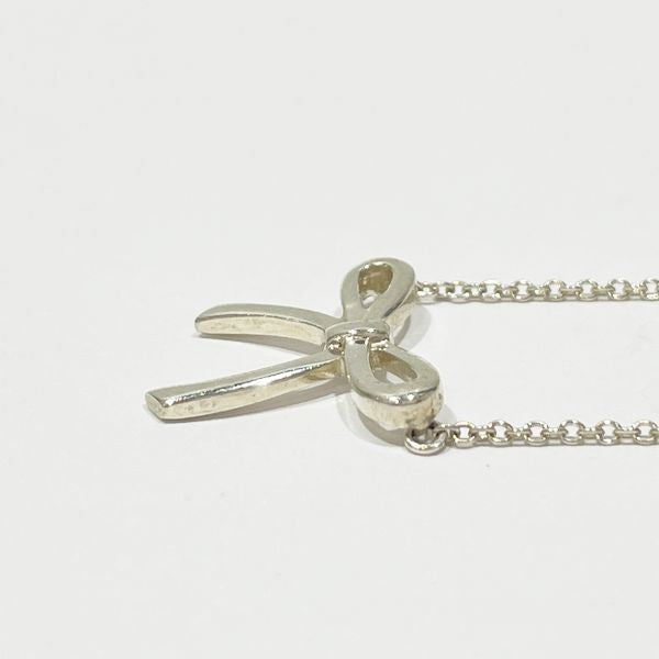 TIFFANY&amp;Co. Tiffany Ribbon Motif Silver 925 Women's Necklace [Used AB/Slightly Used] 20420262