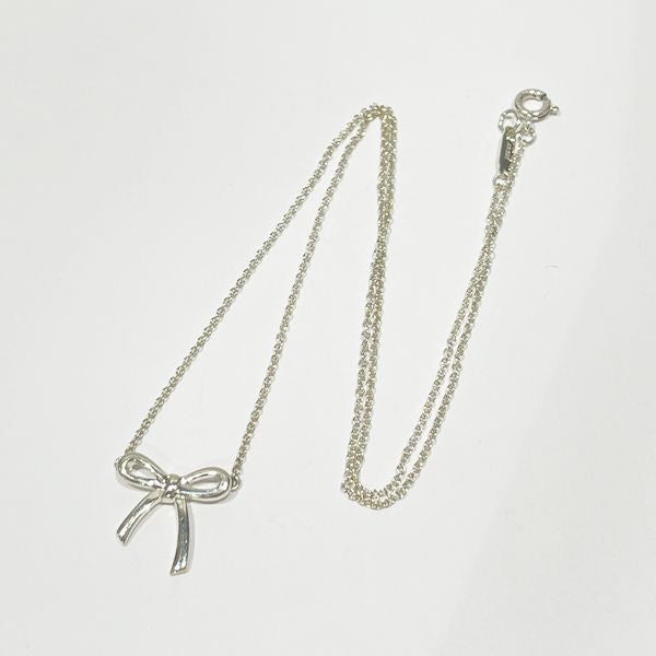 TIFFANY&amp;Co. Tiffany Ribbon Motif Silver 925 Women's Necklace [Used AB/Slightly Used] 20420262