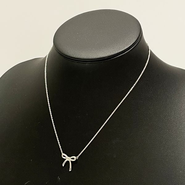 TIFFANY&amp;Co. Tiffany Ribbon Motif Silver 925 Women's Necklace [Used AB/Slightly Used] 20420262