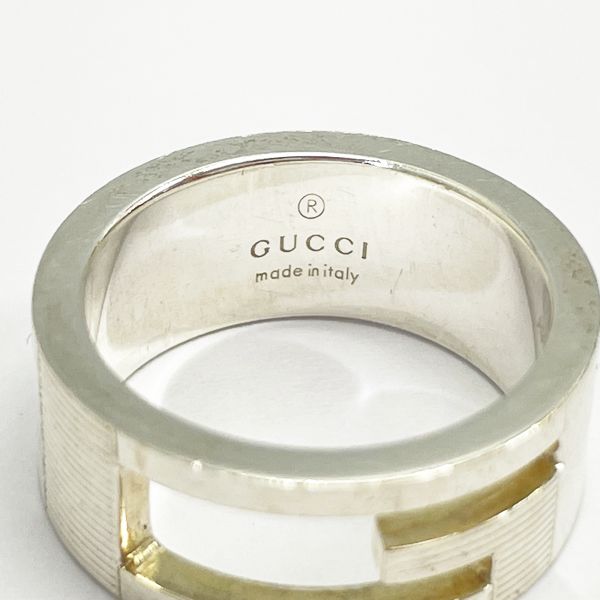 GUCCI グッチ Gロゴ シルバー925 メンズ リング・指輪 11号 【中古B/標準】 20420267