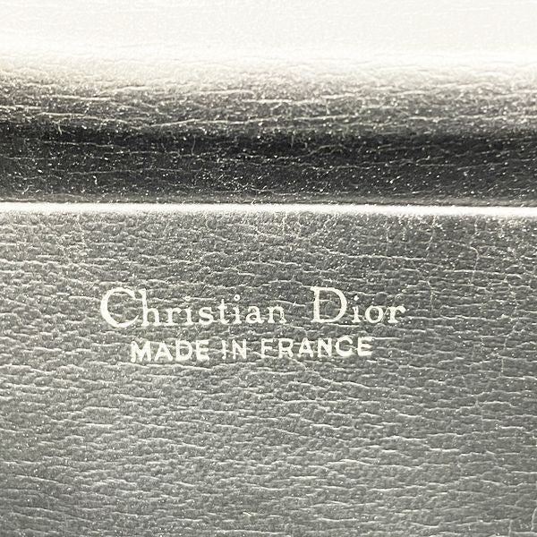 Christian Dior 复古 CD 徽标斜挎包女士单肩包黑色 [二手 B/标准] 20420306