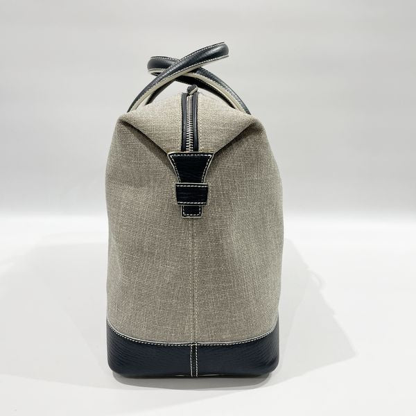 LOEWE Logo White Stitch Boston Bag Vintage Handbag Canvas/Leather Women's [Used B] 20230821