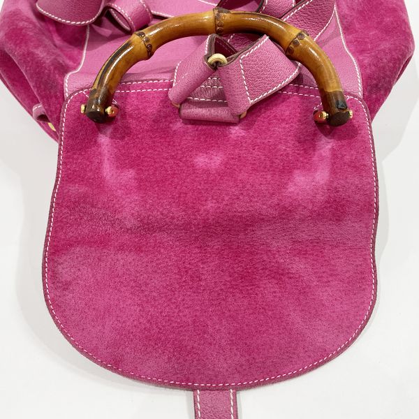 GUCCI Gucci Vintage Bamboo Women's Backpack/Daypack 003.2058.0016 Pink [Used B/Standard] 20421453