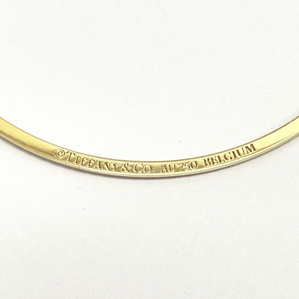 TIFFANY&amp;Co. T Smile Small Diamond Necklace K18 Yellow Gold Women's [Used AB] 20230727