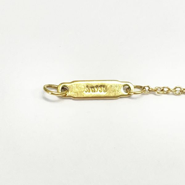 TIFFANY&amp;Co. T Smile Small Diamond Necklace K18 Yellow Gold Women's [Used AB] 20230727