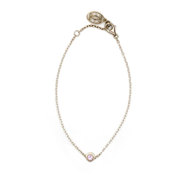 CARTIER Cartier Bracelet Diamant Leger Damour Pink Sapphire K18 Pink Gold K18PG Bracelet [Used A/Good Condition] 20421479
