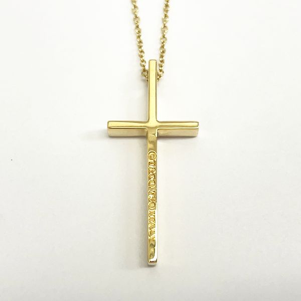 TIFFANY&amp;Co. Tiffany Cross Rosary K18YG Unisex Necklace [Used B/Standard] 20421480