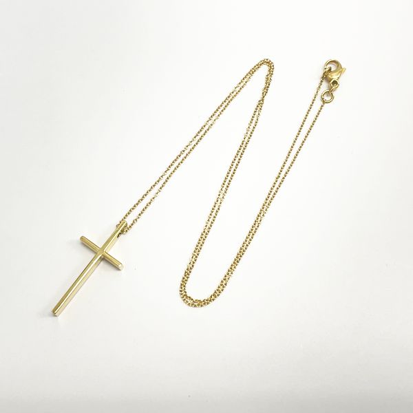 TIFFANY&amp;Co. Tiffany Cross Rosary K18YG Unisex Necklace [Used B/Standard] 20421480
