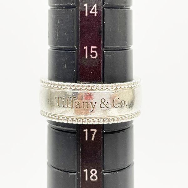 TIFFANY&amp;Co. Milgrain Wide No. 17 Ring Silver 925 Men's [Used B] 20230802