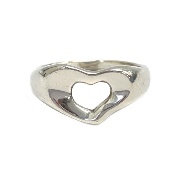 TIFFANY&amp;Co. Open Heart Size 12.5 Ring Silver 925 Women's [Used B] 20230727