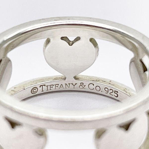 TIFFANY&amp;Co. Heart Motif No. 8 Ring Silver 925 Women's [Used B] 20230802