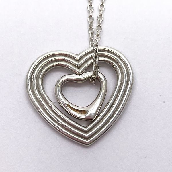TIFFANY&amp;Co. Menard collaboration open heart necklace with open heart charm 925 silver women's [Used B] 20230808