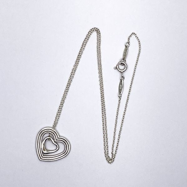 TIFFANY&amp;Co. Menard collaboration open heart necklace with open heart charm 925 silver women's [Used B] 20230808