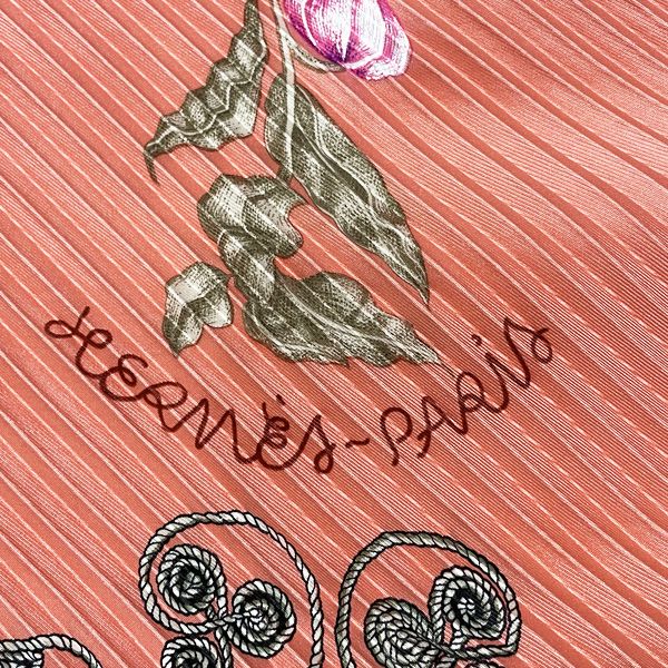 HERMES CARRE ARABESQUES Women's Scarf Pink [Used AB/Slightly used] 20421580