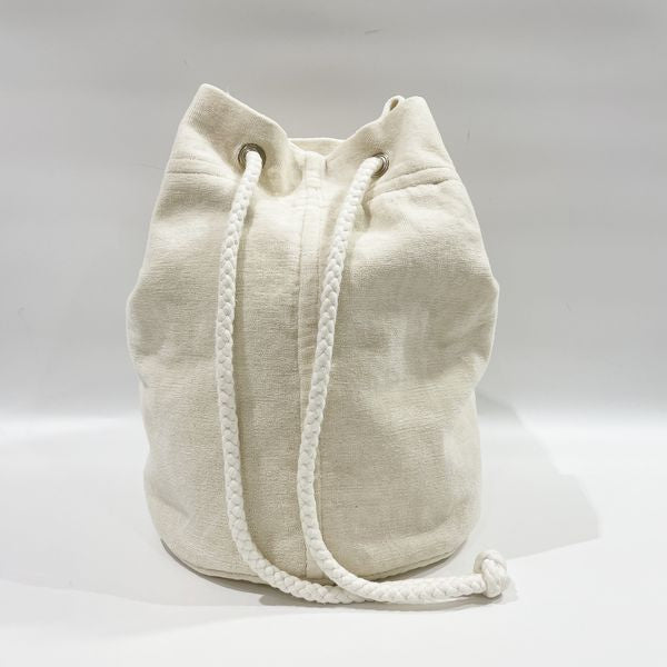 商品状態エルメス ペリカン コットンパイル 巾着 ショルダーバッグ