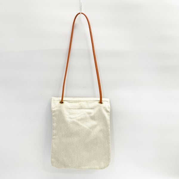 HERMES Vintage Aline PM Canvas Logo Shoulder Bag Women's Shoulder Bag Natural x Orange [Used B/Standard] 20422307