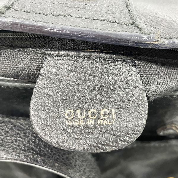 GUCCI Gucci Vintage Bamboo 2WAY Mini Ladies Handbag 000.122.0316 Black [Used B/Standard] 20422311