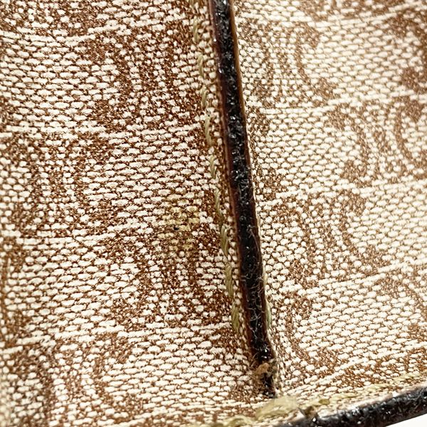 CELINE Vintage Macadam Triomphe Shoulder Bag Women's Shoulder Bag Beige x Brown [Used B/Standard] 20422313