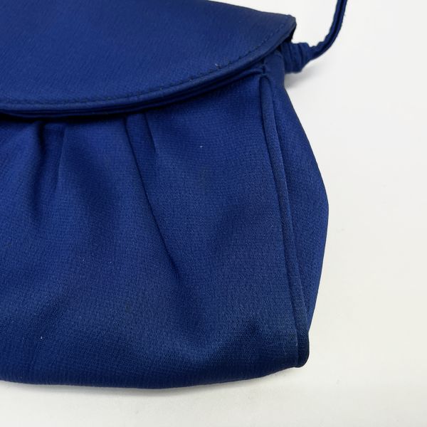 CELINE Macadam Triomphe Gathered Shoulder Bag Vintage Shoulder Bag Satin Women's [Used B] 20230810
