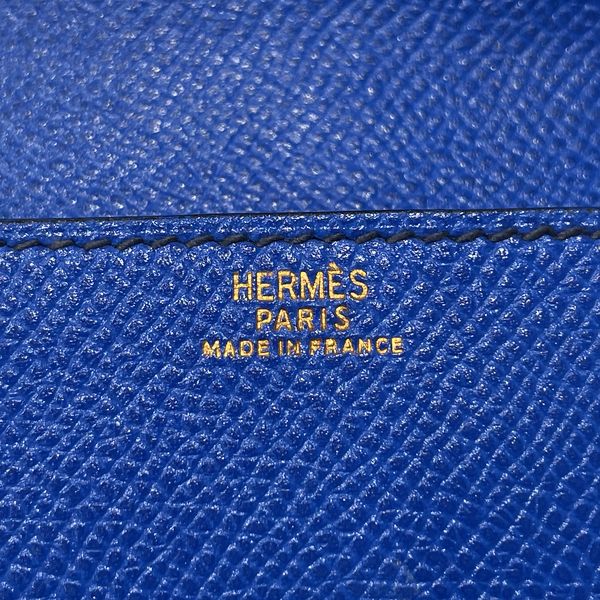 中古AB/使用感小】HERMES エルメス ヴィンテージ ポシェットグリーン ベルトバッグ レディース ウエストバッグ ブルー系20422319