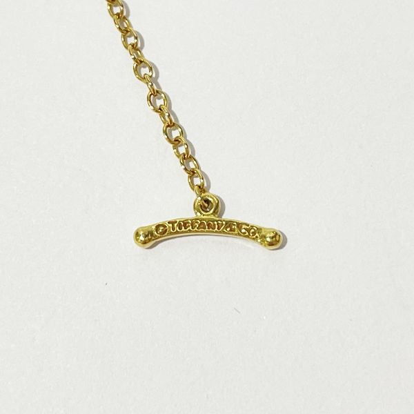 TIFFANY&amp;Co. Vintage Elsa Peretti 7P Pearl Anchor Chain Approx. 4mm Necklace K18 Yellow Gold Women's [Used B] 20230825