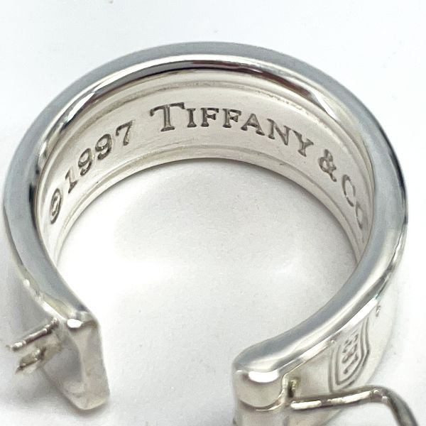 TIFFANY&Co. ティファニー 1837 ワイドナロー フープ シルバー925 レディース ピアス 【中古AB/使用感小】 20422335