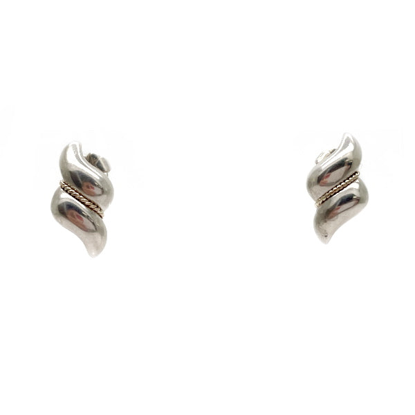 TIFFANY&amp;Co. Vintage combination twist earrings Silver 925/K14 Yellow Gold Women's [Used B] 20230808