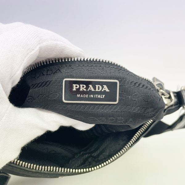 中古B/標準】PRADA プラダ 三角ロゴプレート テスート 斜め掛け ユニ