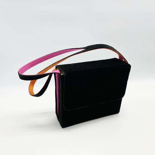 GIVENCHY Square Mini Vintage Handbag Velor/Satin Women's [Used AB] 20230728