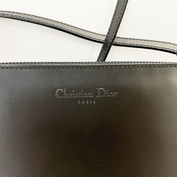Christian Dior クリスチャンディオール ヴィンテージ ロゴ スクエア ミニ レディース ショルダーバッグ ブラック 【中古AB/使用感小】 20422891