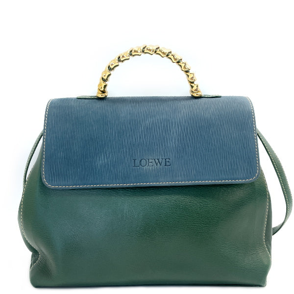 LOEWE Velazquez Twist 2WAY Vintage Handbag Leather Women's [Used B] 20230728