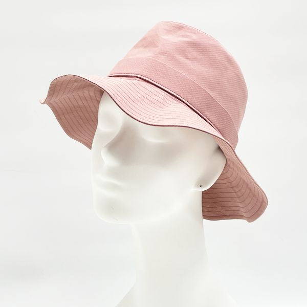 HERMES 水桶条纹 58 女式帽子 粉色 [二手 B/标准] 20422907