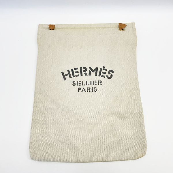 HERMES Aline GM Logo Canvas One Shoulder Vintage Shoulder Bag Toile Chevron Women's [Used B] 20230810
